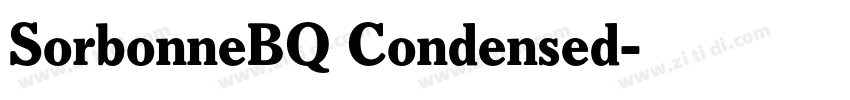 SorbonneBQ Condensed字体转换 SorbonneBQ Condensed字体转换